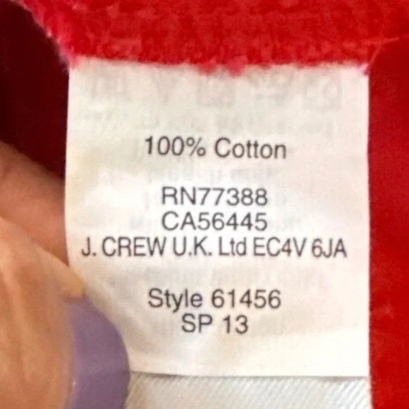 NEW J Crew Womens Preppy Chino Shorts 3" Inseam Sz 4 Red Casual Classic Mid Rise - Picture 4 of 8